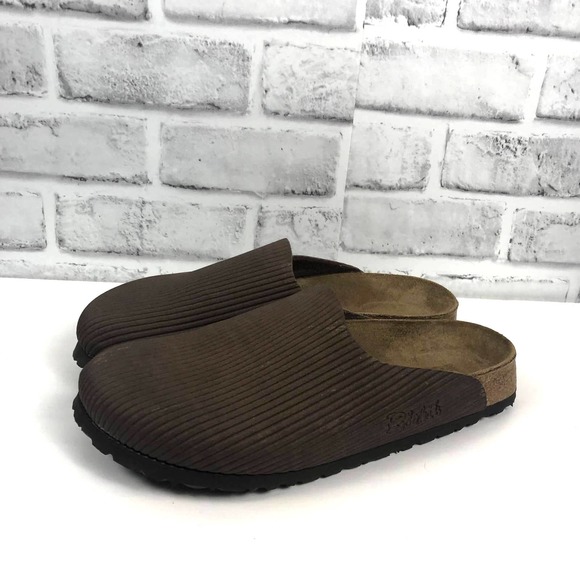 Birkenstock Shoes - Birki’s Birkenstock Amsterdam Brown Ribbed Mules Sz. 8